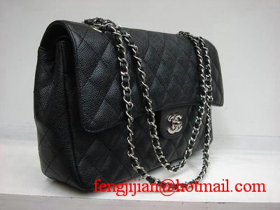 Chanel Marble 2.55 Double Flap Handbag 1113 Black