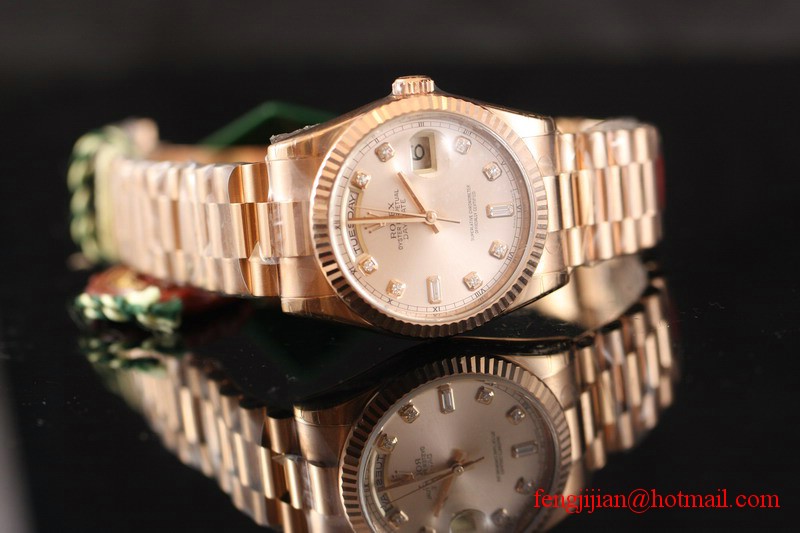 Rolex Rose Gold Day-Date President Watch 118235-83205