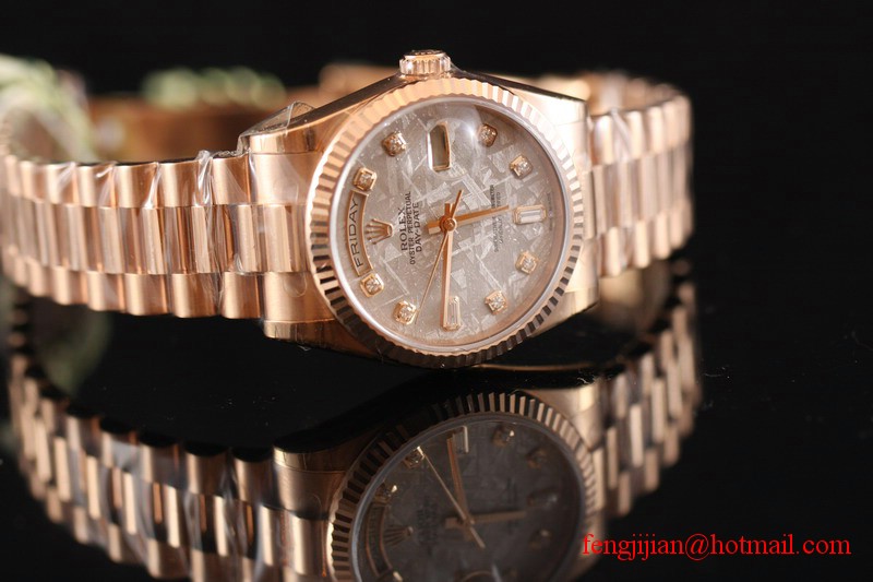 Rolex Rose Gold Day-Date President Watch 118235-83205