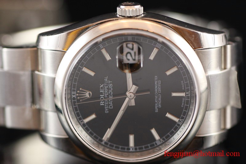 Rolex Mens Steel Datejust Watch 116200-72200
