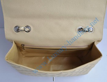 Chanel 2.55 Flap Bag 28600 Cream with silver chain