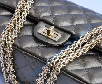 Chanel 2.55 Flap Bag 30226 Bronze with gold chain