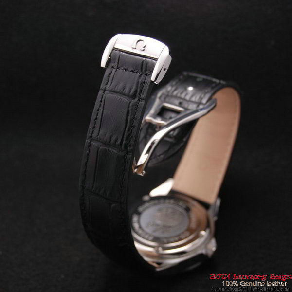 OMEGA DE VILLE Automatic Chronometer Red Gold on Black Leather Strap OM77211