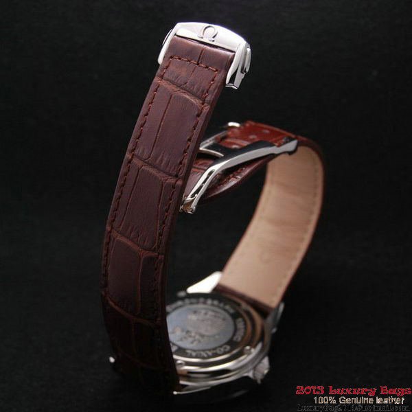 OMEGA DE VILLE Automatic Chronometer Red Gold on Brown Leather Strap OM77212