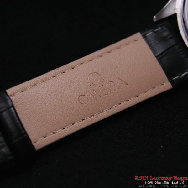 OMEGA DE VILLE Automatic Chronometer Steel on Black Leather Strap OM77204