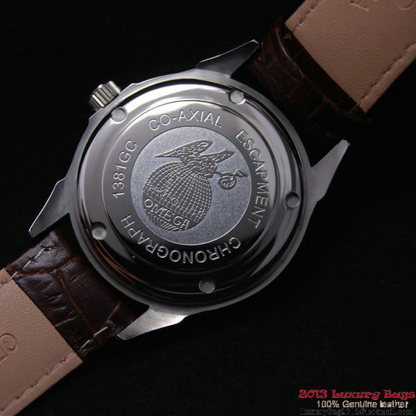 OMEGA DE VILLE Automatic Chronometer Steel on Brown Leather Strap OM77201