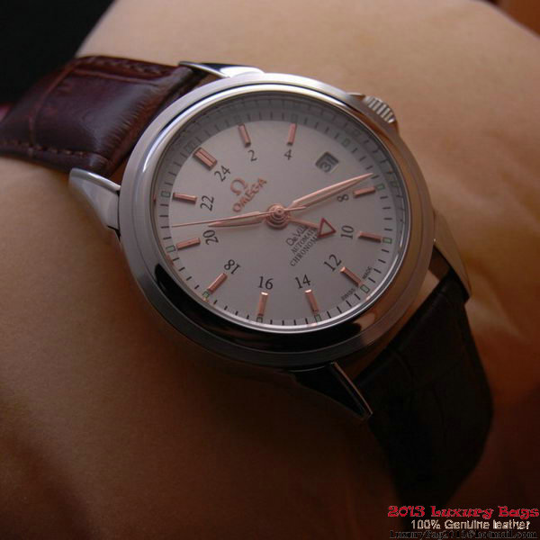 OMEGA DE VILLE Automatic Chronometer Steel on Brown Leather Strap OM77216