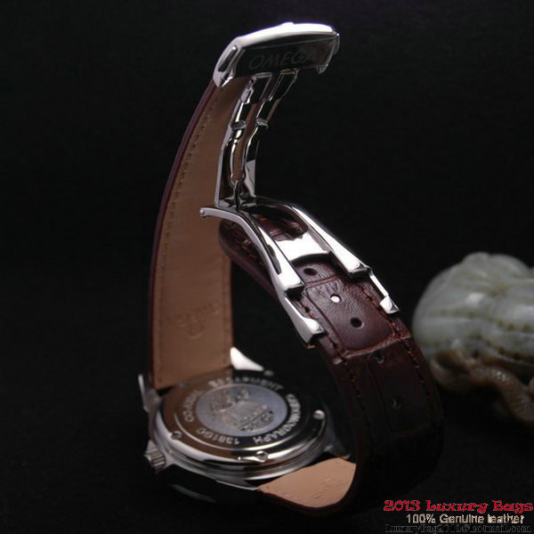 OMEGA DE VILLE Automatic Chronometer Steel on Brown Leather Strap OM77216