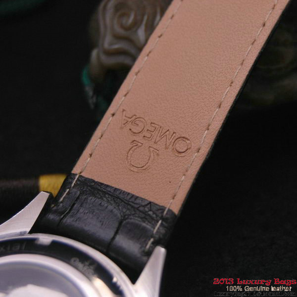 OMEGA DE VILLE CO-AXIAL CHRONOSCOPE Red Gold on Black Leather Strap OM77419