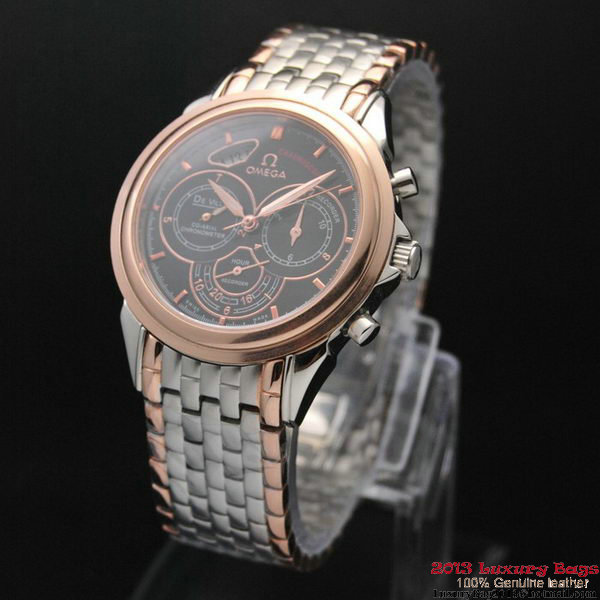 OMEGA DE VILLE CO-AXIAL CHRONOSCOPE Red Gold on Steel Strap OM77431