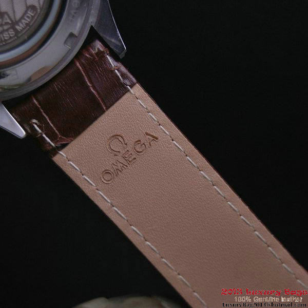 OMEGA DE VILLE CO-AXIAL CHRONOSCOPE Steel on Brown Leather Strap OM77401