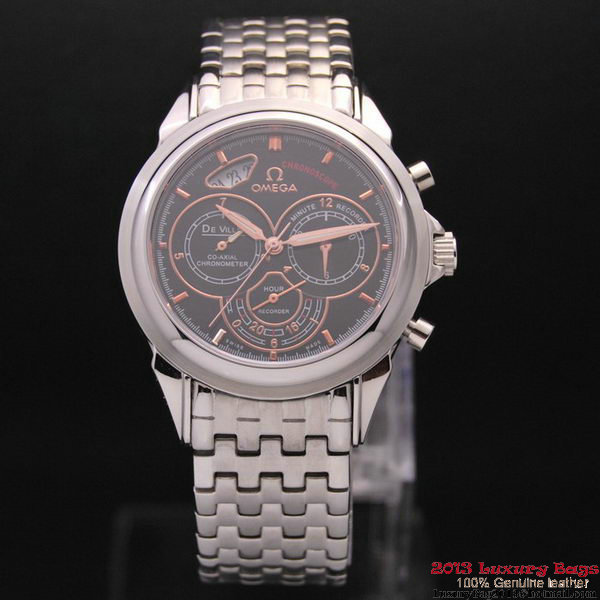 OMEGA DE VILLE CO-AXIAL CHRONOSCOPE Steel on Steel Strap OM77416