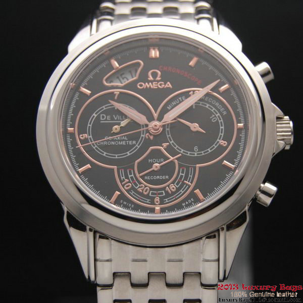 OMEGA DE VILLE CO-AXIAL CHRONOSCOPE Steel on Steel Strap OM77416