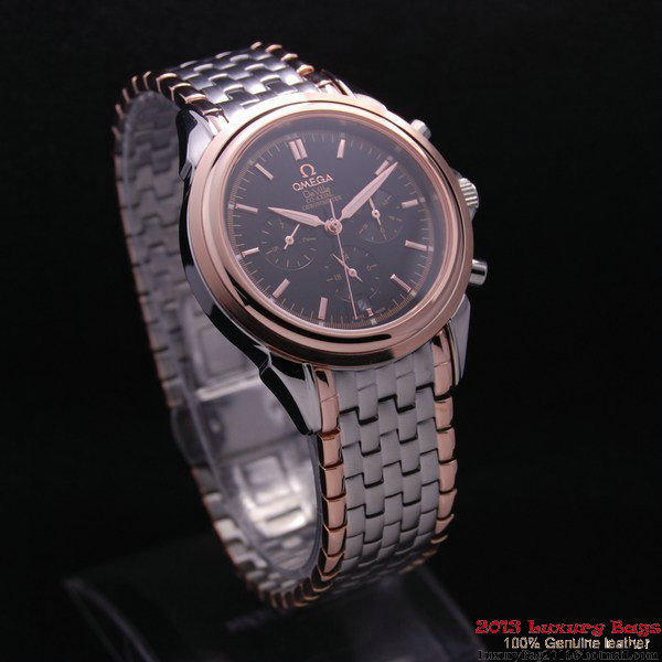 OMEGA DE VILLE CO-AXIAL Chronometer Red Gold on Steel Strap OM77519