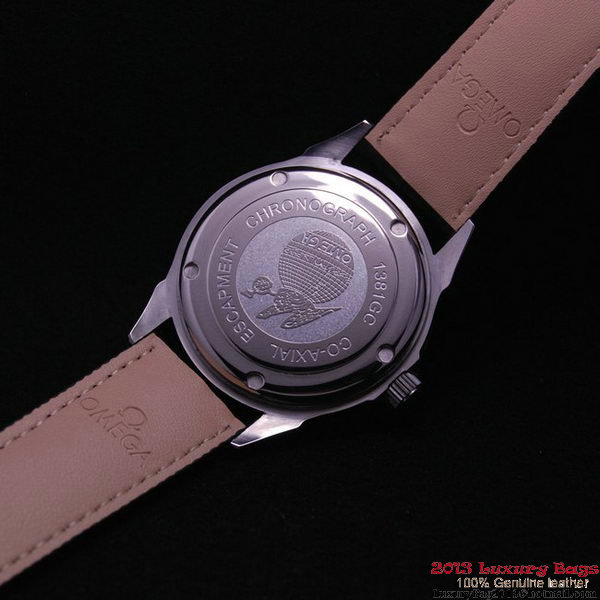OMEGA DE VILLE Chronometer Red Gold on Black Leather Strap OM77314
