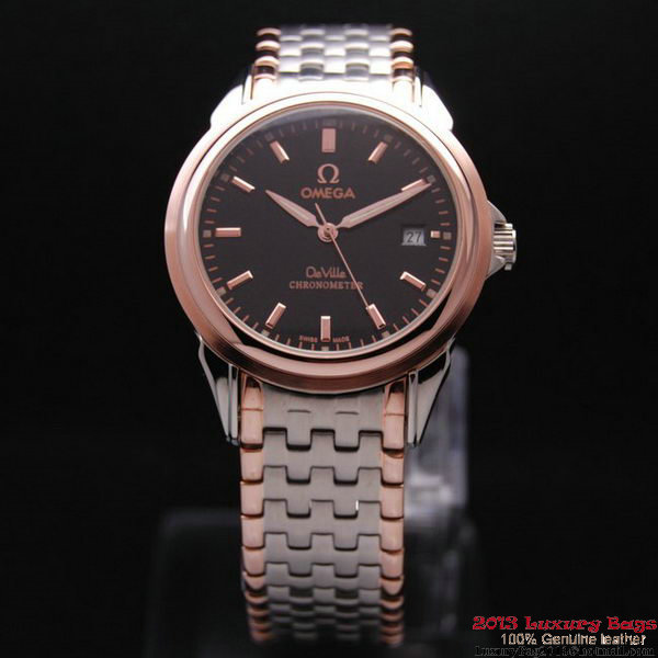 OMEGA DE VILLE Chronometer Red Gold on Steel Strap OM77318