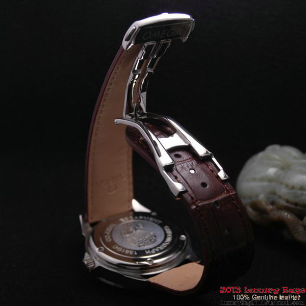 OMEGA DE VILLE Chronometer Steel on Brown Strap OM77301