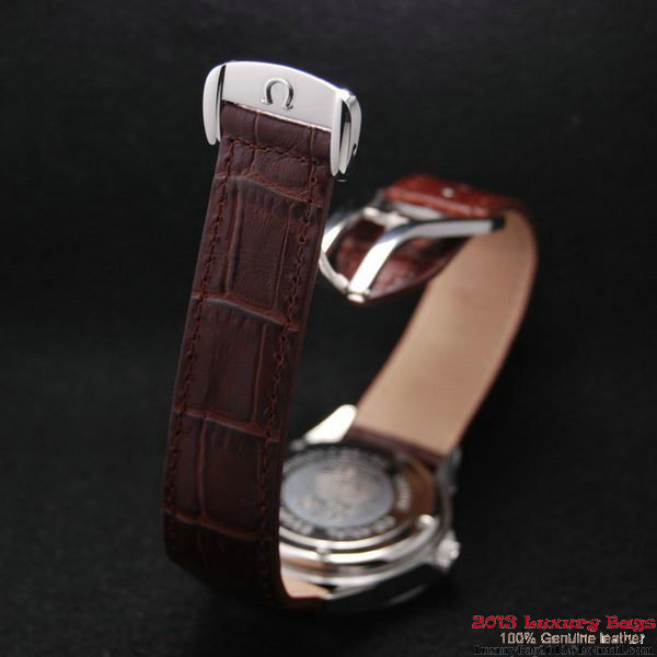 OMEGA DE VILLE Chronometer Steel on Brown Strap OM77303