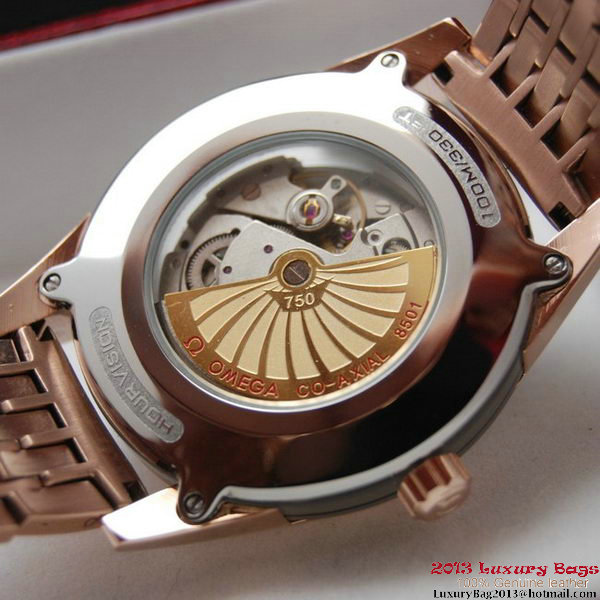 OMEGA DE VILLE Co-AXIAL CHRONOMETER Red Gold on Red Gold Strap OM77027