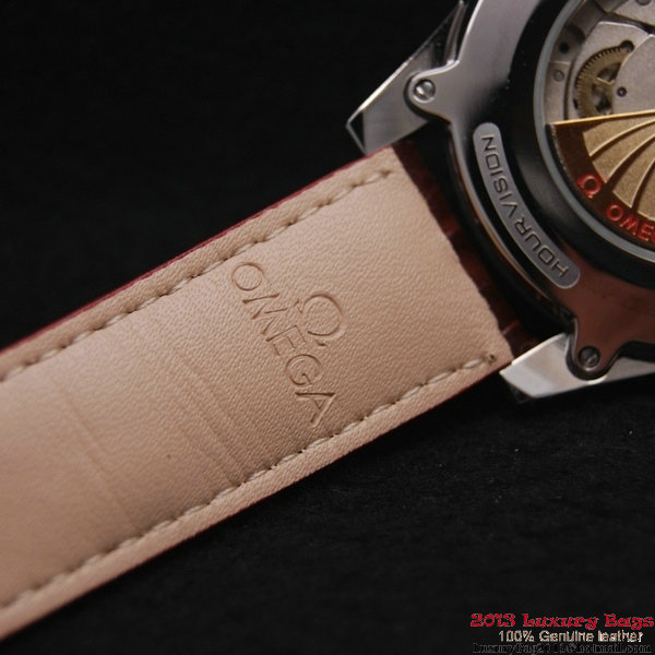 OMEGA DE VILLE Co-AXIAL CHRONOMETER Steel on Brown Leather Strap OM77001
