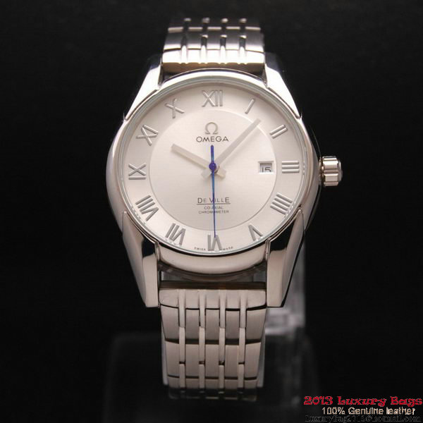 OMEGA DE VILLE Co-AXIAL CHRONOMETER Steel on Steel Strap OM77013