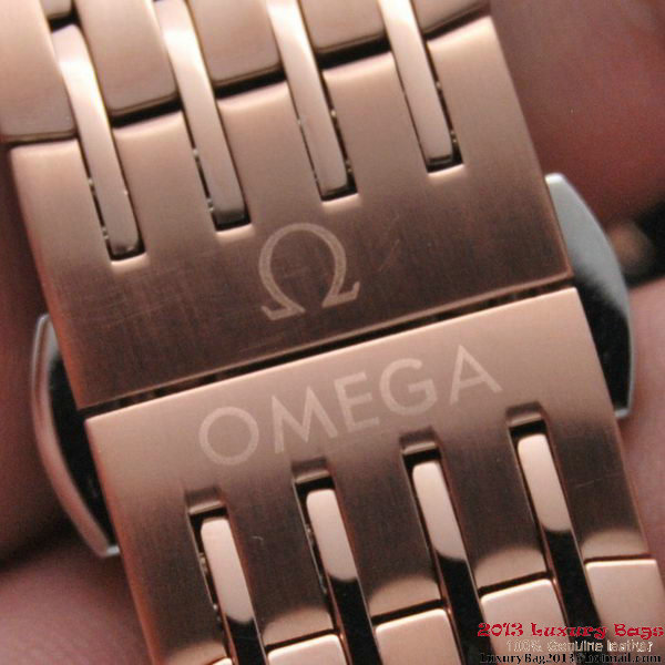 OMEGA DE VILLE HOUR VISION ANNUAL CALENDAR Red Gold on Red Gold Strap OM77130