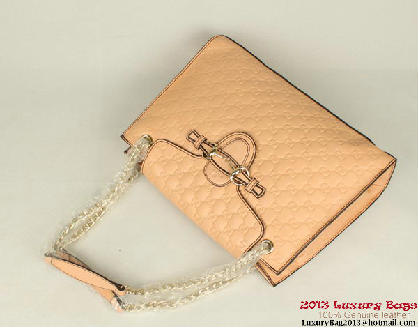 Gucci Emily Guccissima Leather Chain Shoulder Bag 295403 Pink