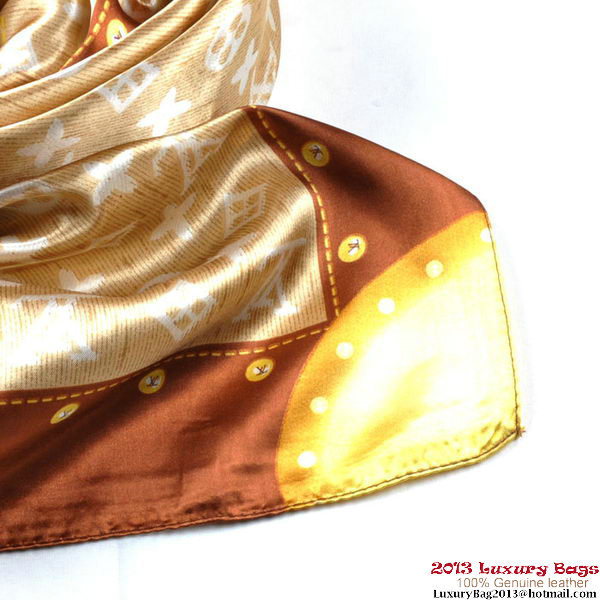 Louis Vuitton Scarves Silk WJLV085-1 Gold