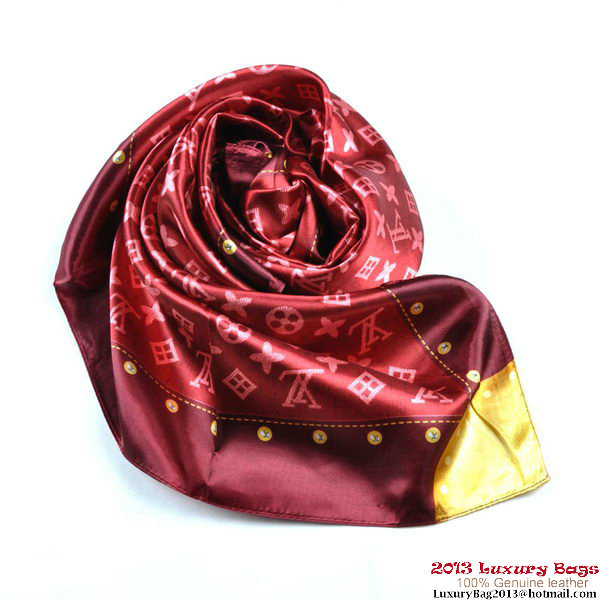 Louis Vuitton Scarves Silk WJLV085-3 Bordeaux