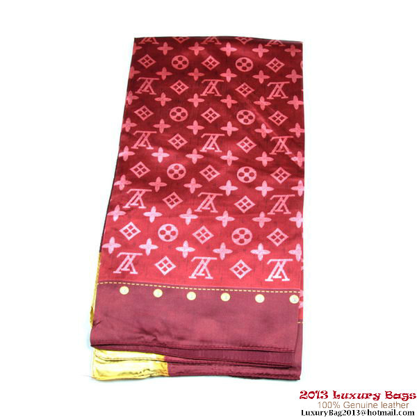 Louis Vuitton Scarves Silk WJLV085-3 Bordeaux