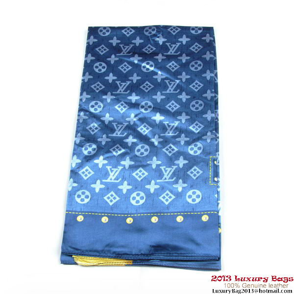 Louis Vuitton Scarves Silk WJLV085-4 Blue