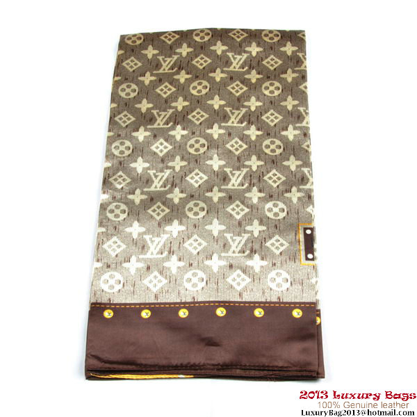 Louis Vuitton Scarves Silk WJLV085-5 Brown