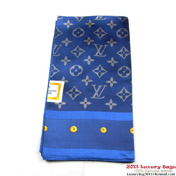 Louis Vuitton Scarves Silk WJLV086-1 Blue