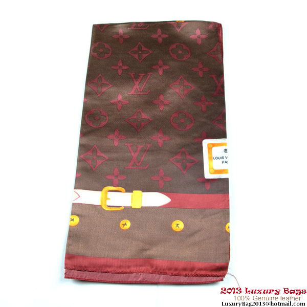 Louis Vuitton Scarves Silk WJLV086-5 Brown