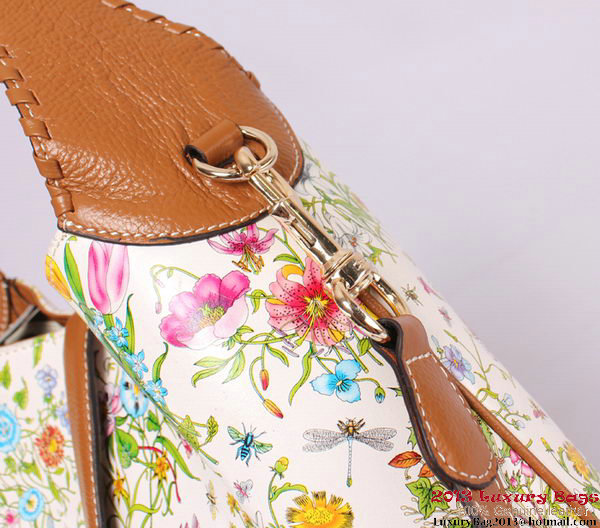 2013 Gucci New Jackie Medium Shoulder Bag 246907 Multicolour Camel