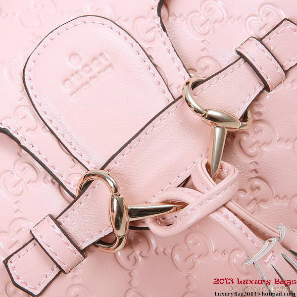 Gucci Emily Guccissima Leather Chain Shoulder Bag 295403 Pink