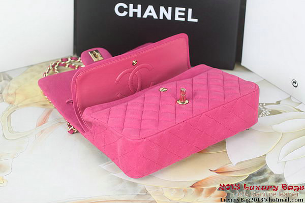 Chanel 2.55 Series A01112 Rose Original Leather Classic Flap Bag Gold