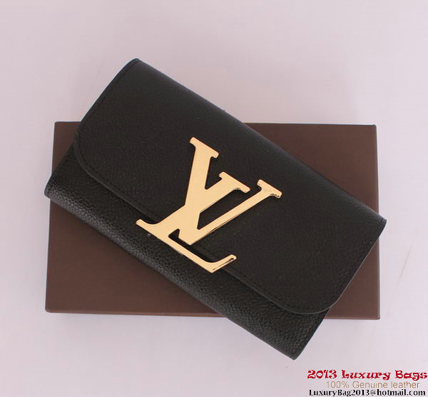 Louis Vuitton Vivienne LV Long Wallet M58177 Black