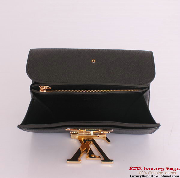 Louis Vuitton Vivienne LV Long Wallet M58177 Black