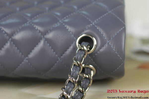 Chanel 2.55 Series A1112 Purple Original Leather Classic Flap Bag Silver