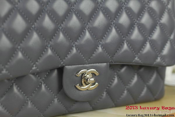 Chanel 2.55 Series A1112 Purple Original Leather Classic Flap Bag Silver