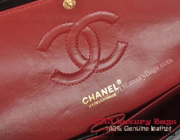 Chanel 2.55 Series Classic Flap Bag Black Sheepskin Leather 1112 Multicolour