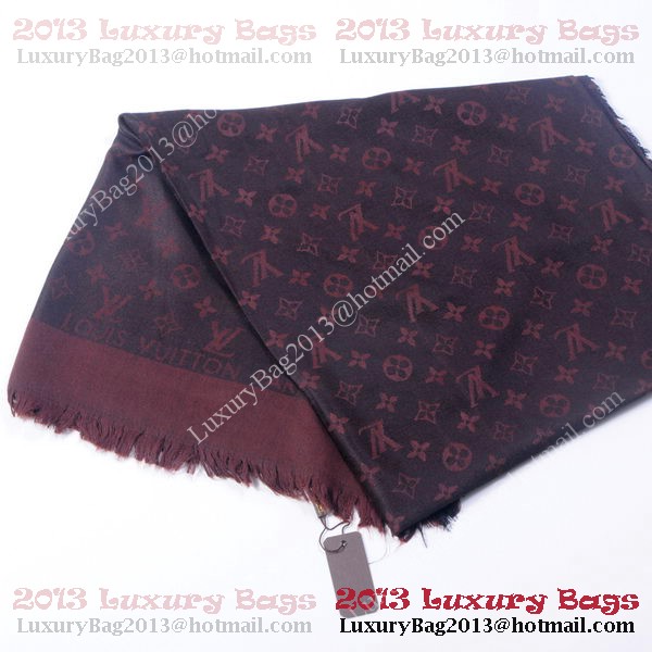 Louis Vuitton Scarves Cotton WJLV091 Dark Brown