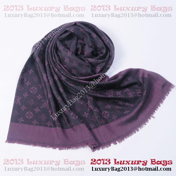 Louis Vuitton Scarves Cotton WJLV091 Purple