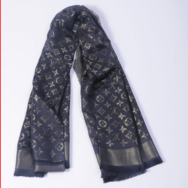 Louis Vuitton Scarves Cotton WJLV092 Black&Gold