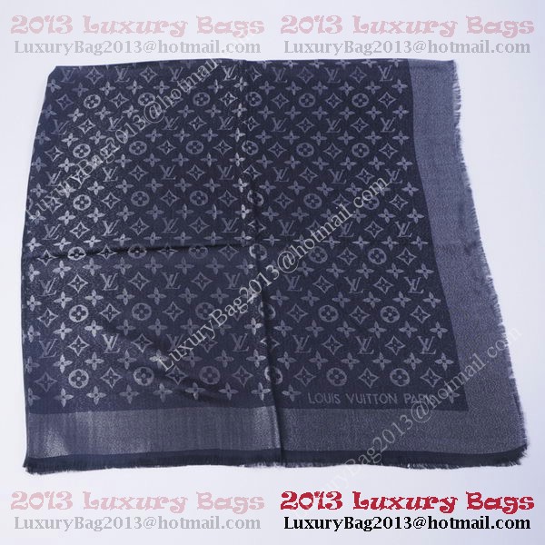 Louis Vuitton Scarves Cotton WJLV092 Black&Silver
