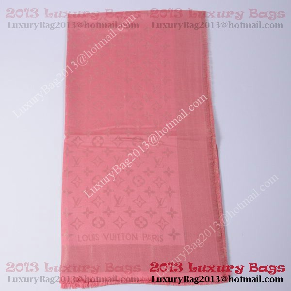 Louis Vuitton Scarves Cotton WJLV092 Light Red&Gold