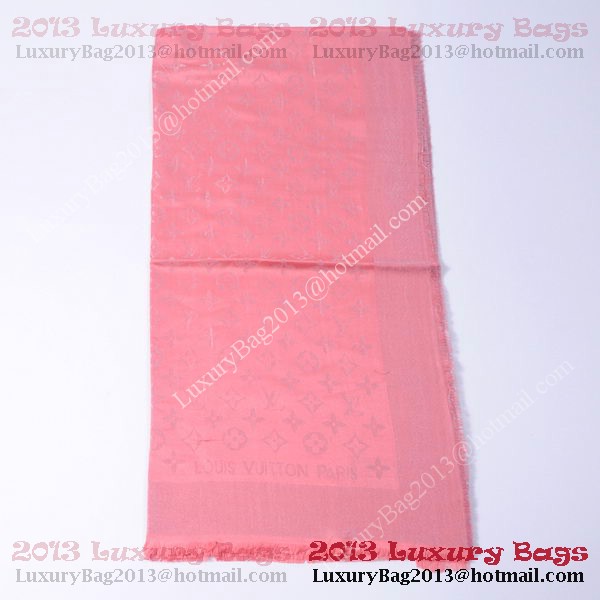 Louis Vuitton Scarves Cotton WJLV092 Light Red&Silver