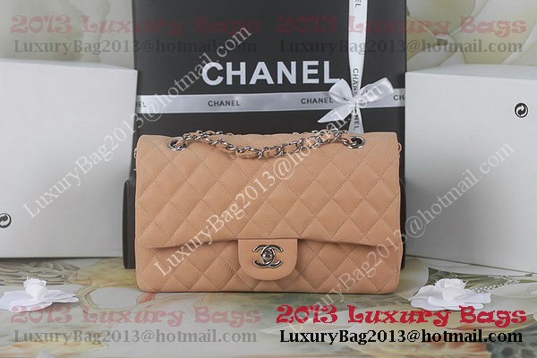 Chanel 2.55 Series Classic Flap Bag 1112 Apricot Original Cannage Patterns Gold
