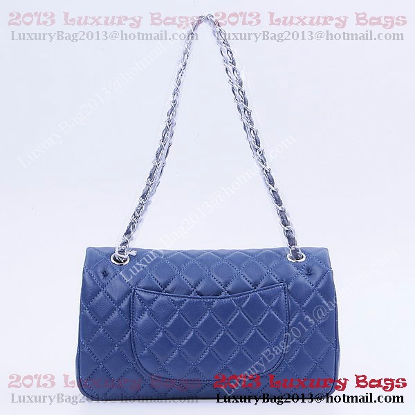 Chanel 2.55 Series Classic Flap Bag 1112 RoyalBlue Sheepskin Silver